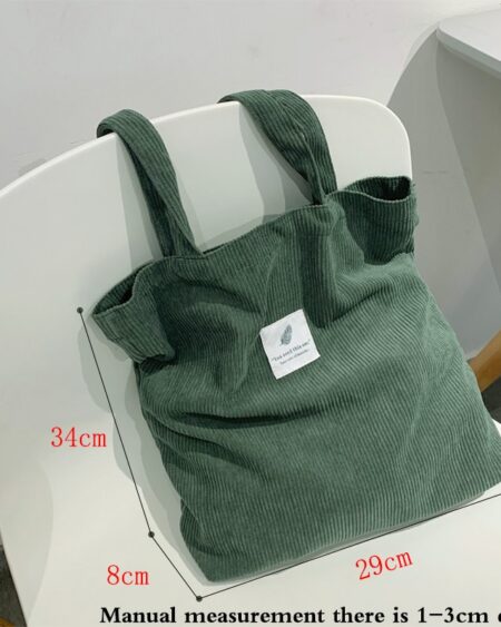 Vintage Corduroy Tote Bag