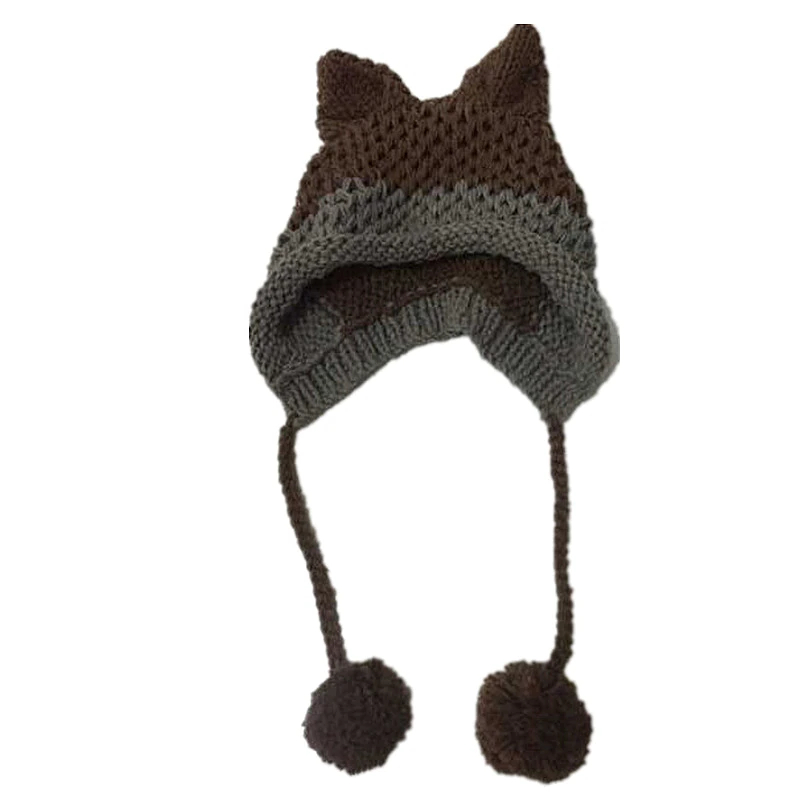 Cute Fox Ears Beanie Knit Hat