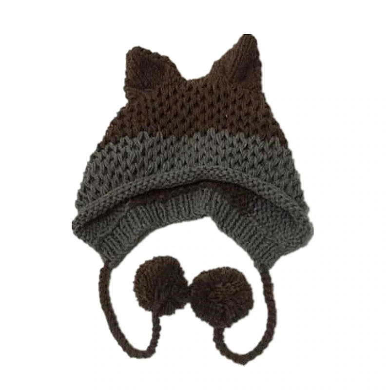 Cute Fox Ears Beanie Knit Hat