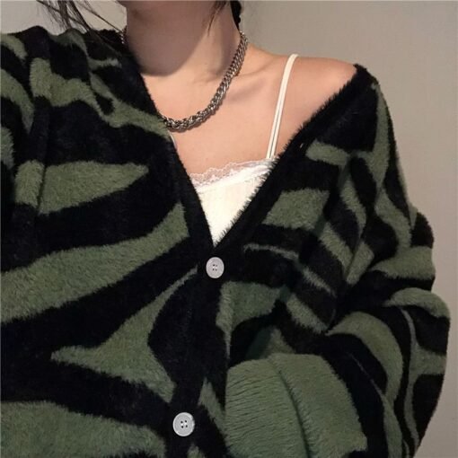 KArly Zebra Print Cardigan