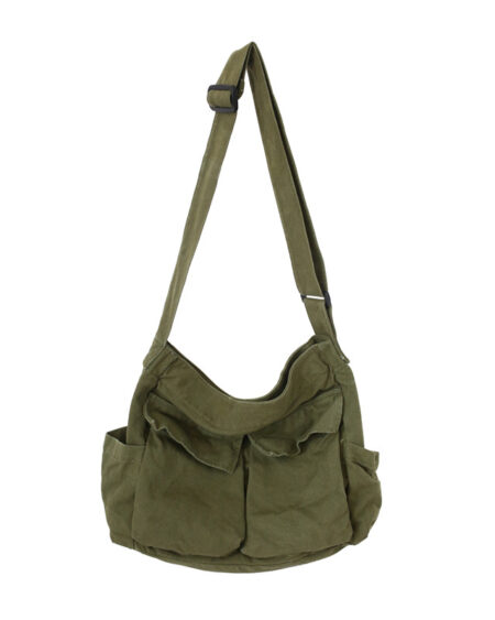 Canvas Shoulder Bags with pocket