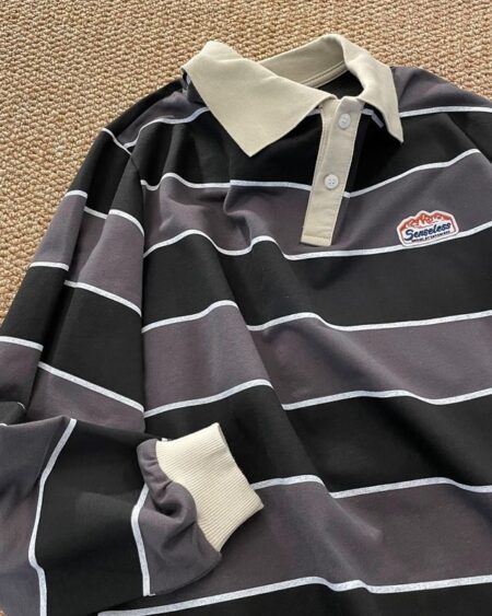 Retro Striped POLO Shirt