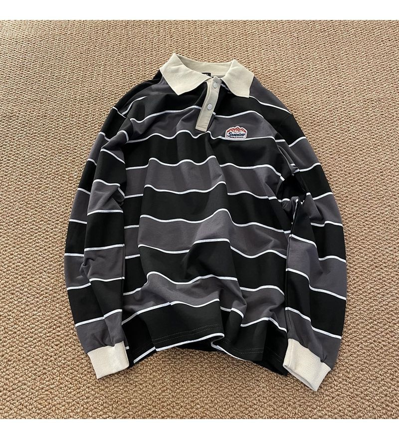Retro Striped POLO Shirt