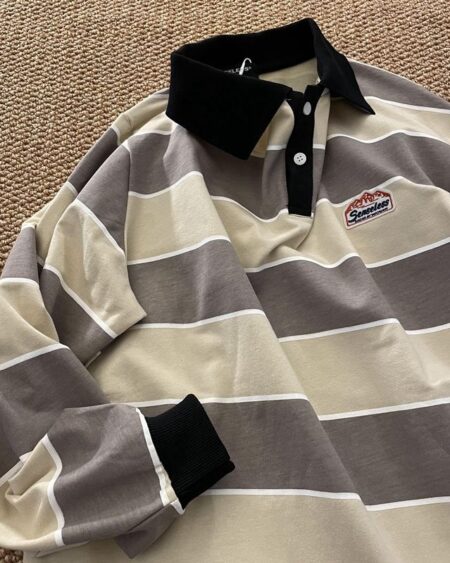 Retro Striped POLO Shirt