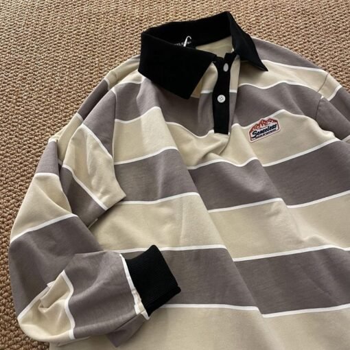 Retro Striped POLO Shirt