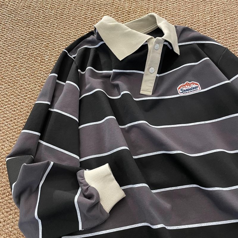 Retro Striped POLO Shirt
