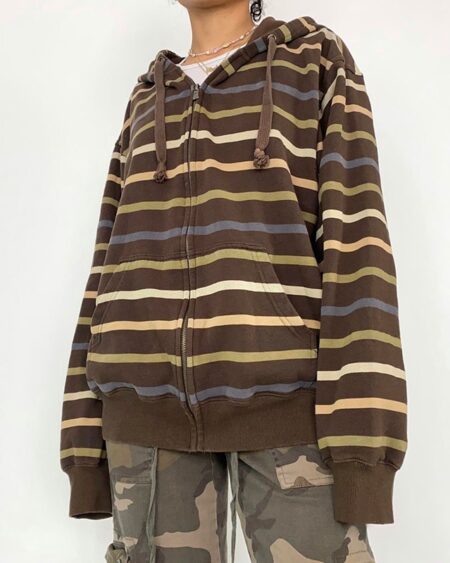 Fairy-core Striped Hoodie