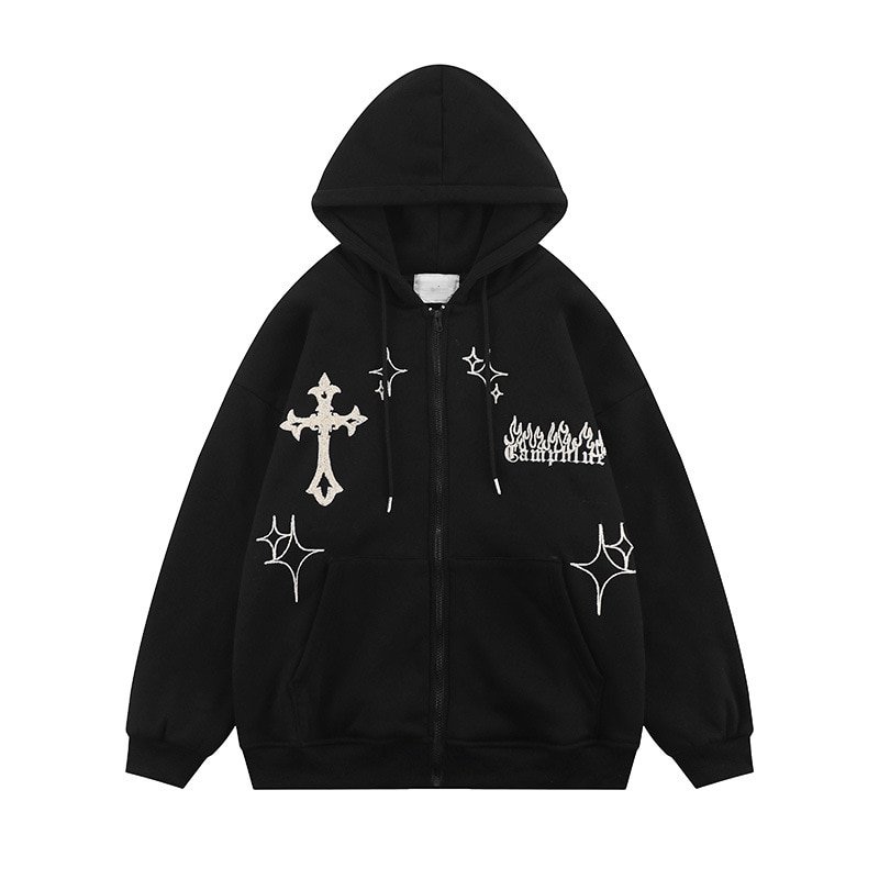 Gothic Embroidery Hoodies