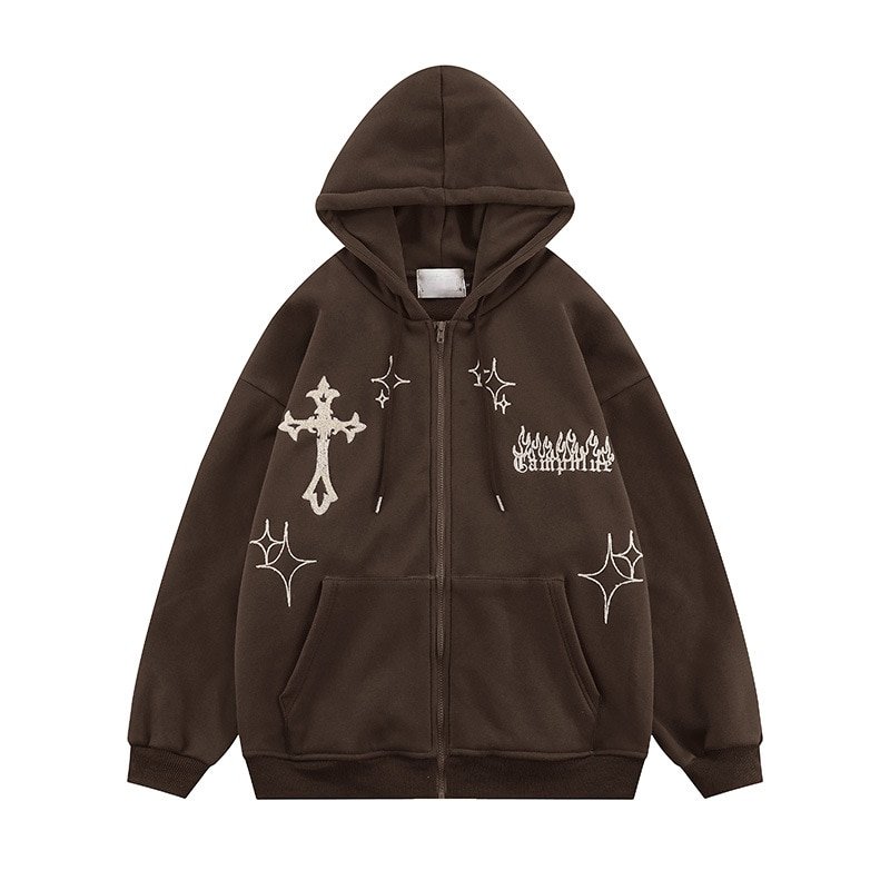 Gothic Embroidery Hoodies