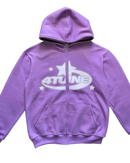 Star Letter Print Oversized Hoodies