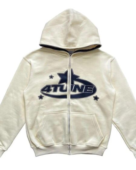 Star Letter Print Oversized Hoodies
