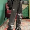 Punk Hippie Streetwear Baggy Jeans