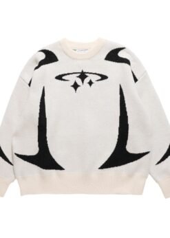 Y2K Stars Graphic Sweaters