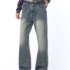 Blue Wide Leg Star Jeans