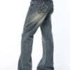 Blue Wide Leg Star Jeans