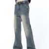 Blue Wide Leg Star Jeans