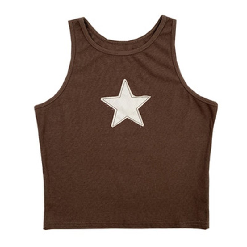 Star Embroidered Crop top