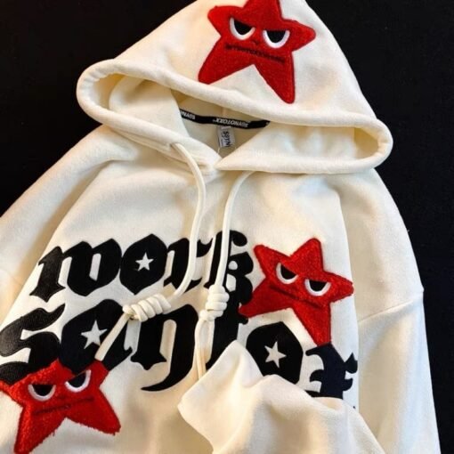 Street five-pointed star hoodies