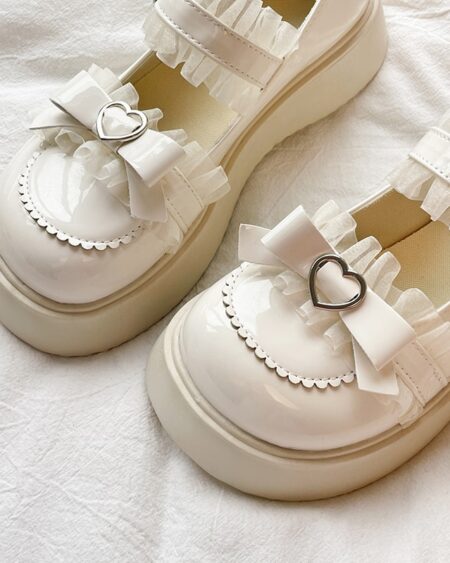 Bowknot Platform Mary Janes