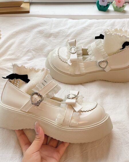 Bowknot Platform Mary Janes