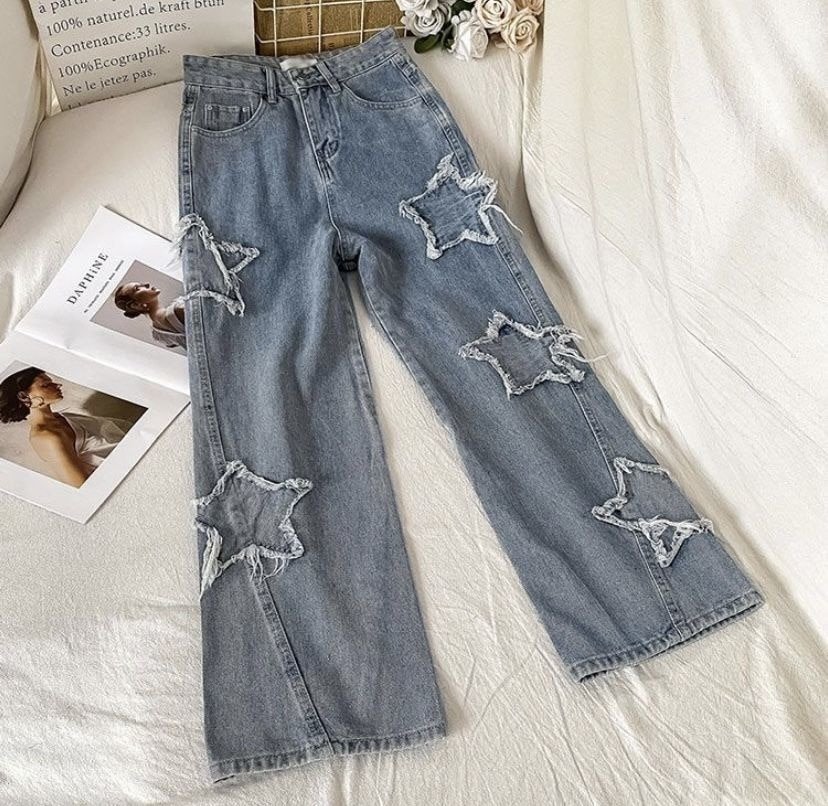 Streetwear Blue Star Jeans