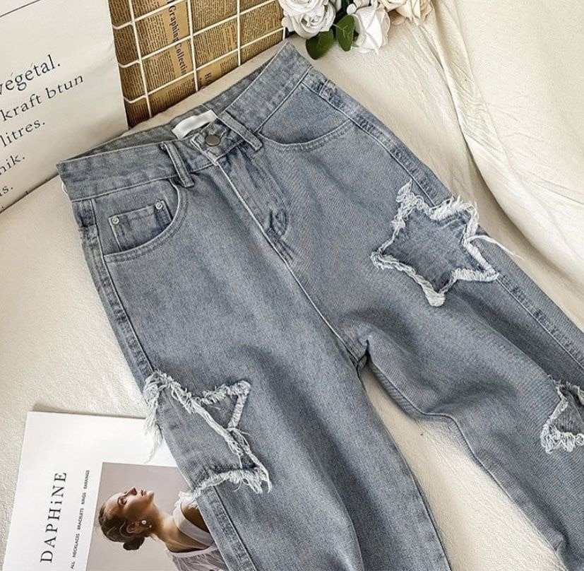 Streetwear Blue Star Jeans