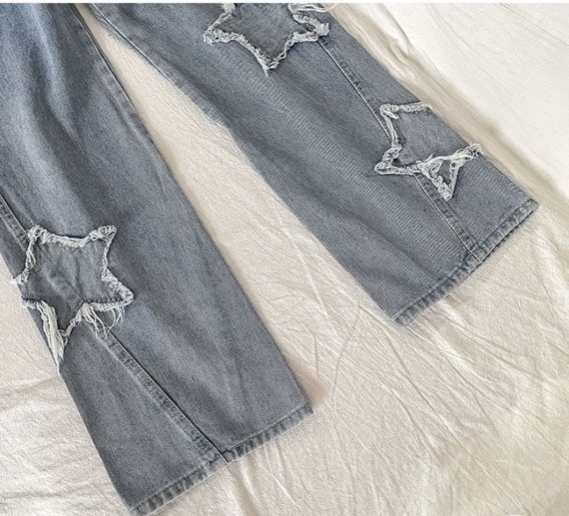 Streetwear Blue Star Jeans