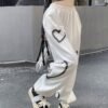 Oversize Heart Sweatpants