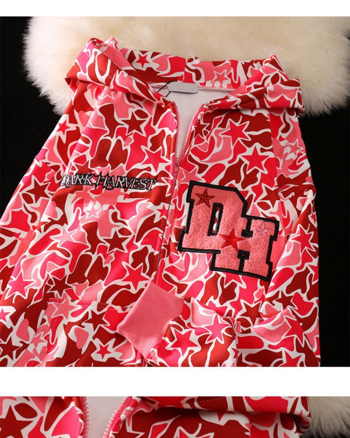 Demon Oversized Camouflage Hoodies