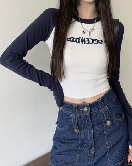 Kpop Skinny Y2K Tees
