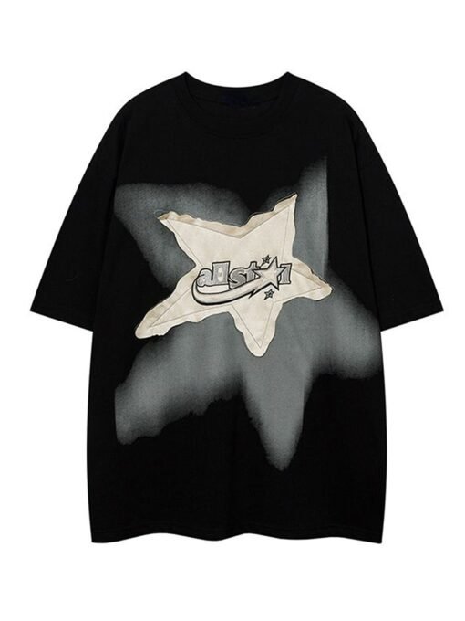 Vintage Black Star T-Shirt