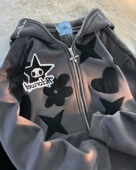 Oversized Zip Up Warm Hoodie