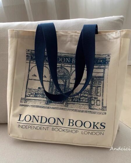 London Books Print Tote Bag