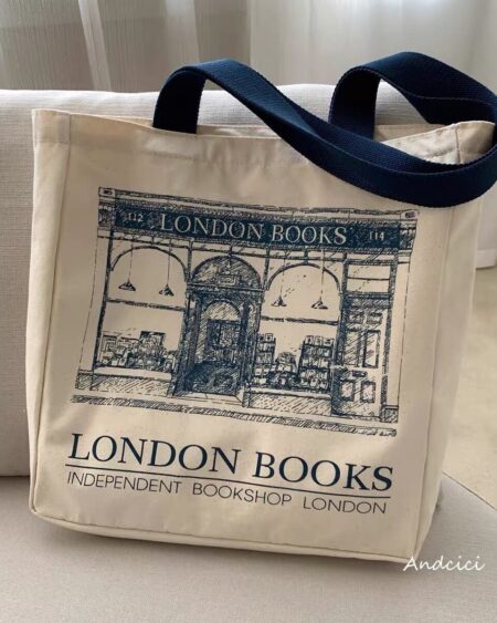 London Books Print Tote Bag