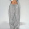 Casual Gray Oversized Sweatpants