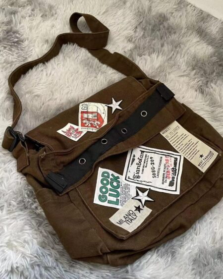 Star Patch School Crossbody Bags