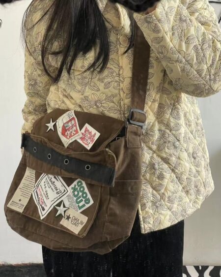Star Patch School Crossbody Bags