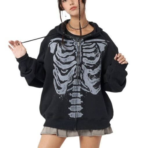 Black Skull Hoodie