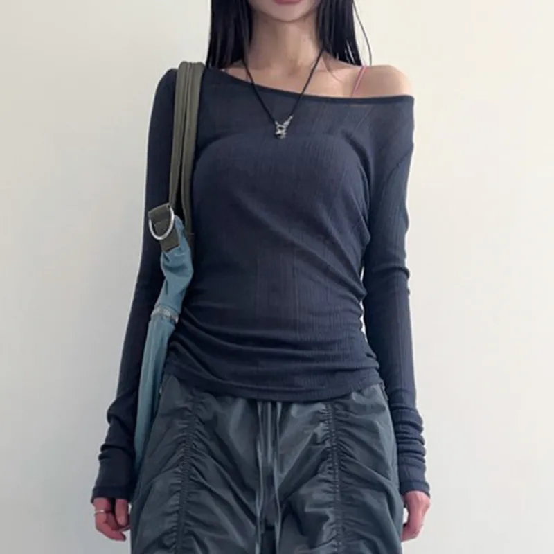 Bandage Backless Long Sleeve Crop Top