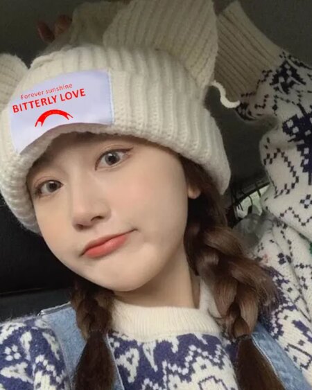 Loverboy Ear Knit Double-layer Hat