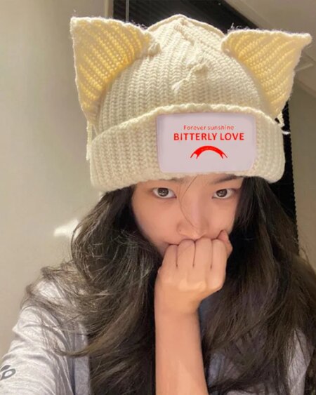Loverboy Ear Knit Double-layer Hat