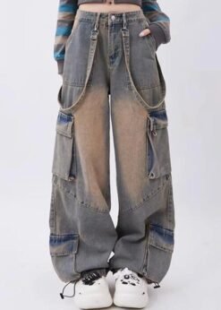 Wide Leg American Retro Jeans