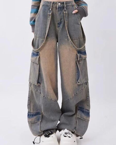 Wide Leg American Retro Jeans