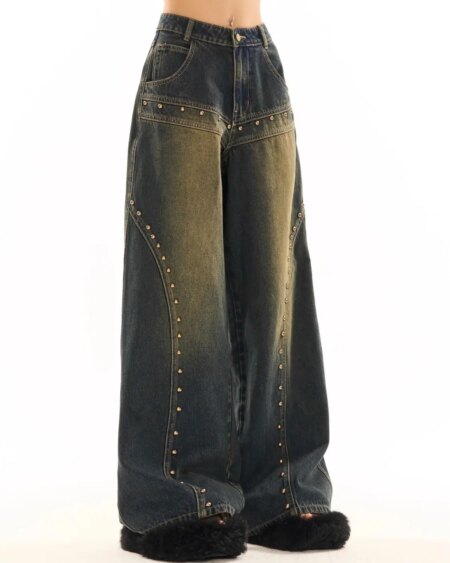 Wash Wide Leg Jeans BOTTOMS Pants & Jeans