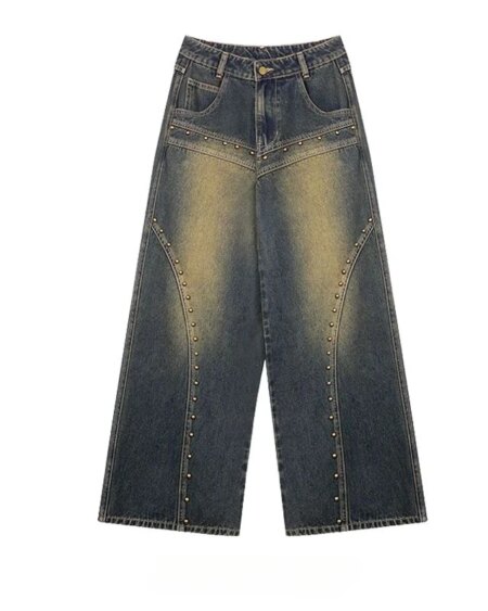 Wash Wide Leg Jeans BOTTOMS Pants & Jeans