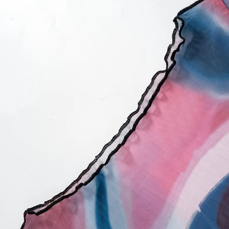 Goth Mesh Long Sleeve Top