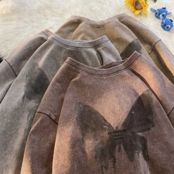 Butterfly Cotton Oversize T-shirt T-Shirts TOPS