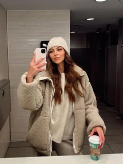 Winter Lamb Wool Plush Coat Jackets & Coats Outerwear