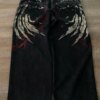 Graphic Printing Baggy Jeans BOTTOMS Pants & Jeans