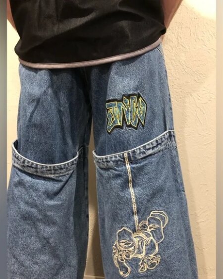 Hip Hop Streetwear Baggy Jeans BOTTOMS Pants & Jeans